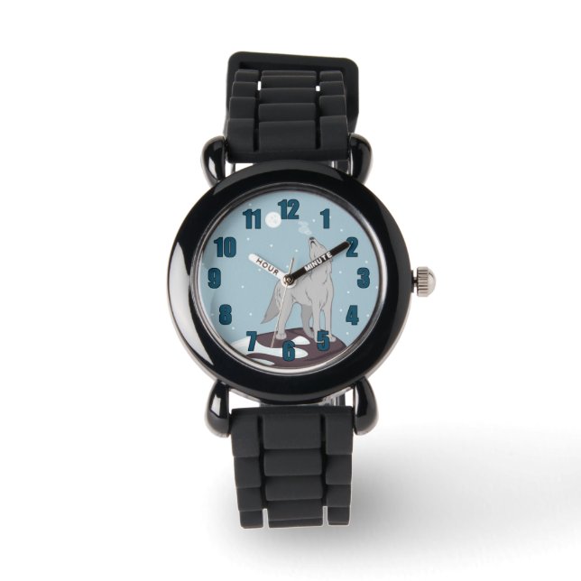Howling Arctic Wolf Watch (Front)