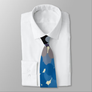 Howling At The Moon Abstract Dot Art Tie