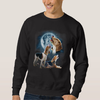 Howling at the Moon    Beagle   Beagle Sweatshirt