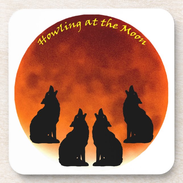 Howling at the Moon Coaster (Front)