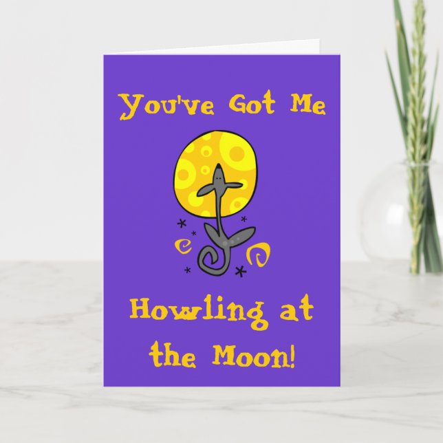 Howling at the Moon! Holiday Card (Front)
