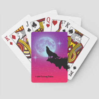 Howling at the Moon Playing Cards
