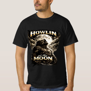 Howling at the Moon V5 Bigfoot Shirt,Sasquatch Moo T-Shirt