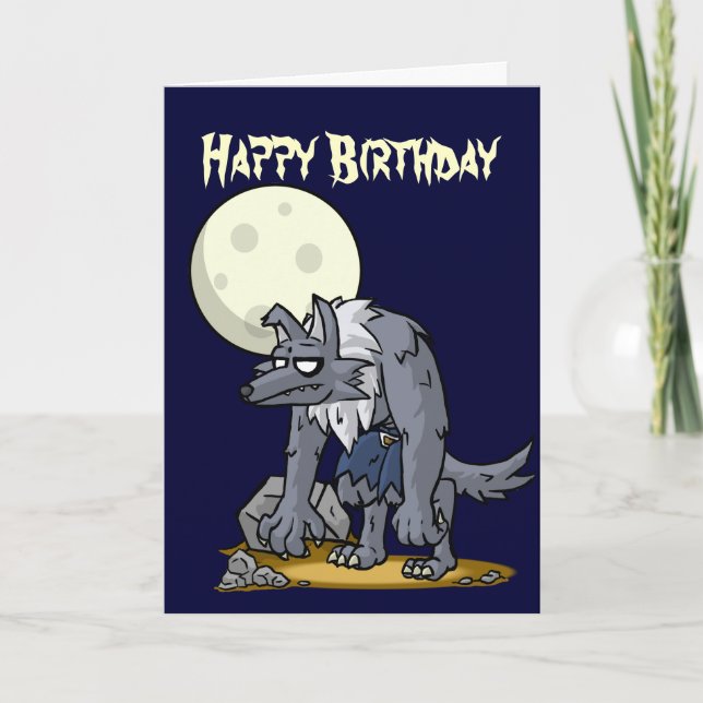 Howling Birthday Card (Front)