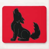 Howling Black Wolf