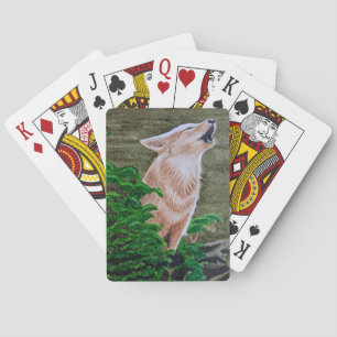 Howling Coyote Playing Cards