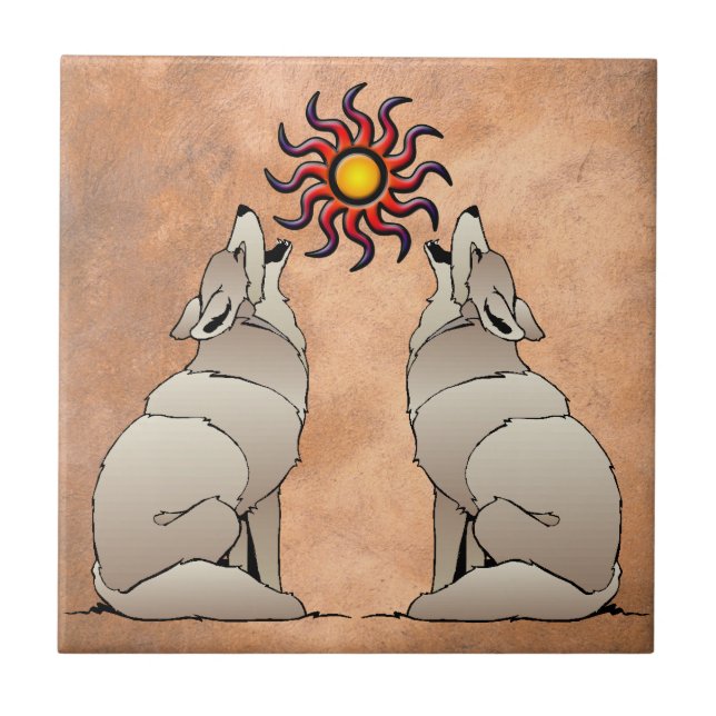HOWLING COYOTE TILE (Front)
