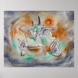 Howling Dog (1928) by Paul Klee Poster