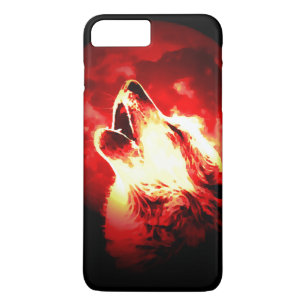 Howling Grey Wolf at Moon iPhone 8 Plus/7 Plus Case