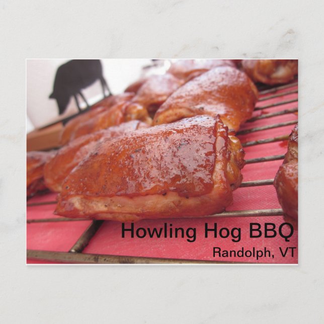 Howling Hog Barbecue Chicken is Tasty Postcard (Front)