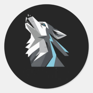 Howling Moon Sticker