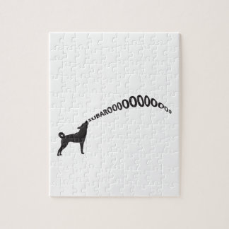 Howling Subaru Dog Jigsaw Puzzle