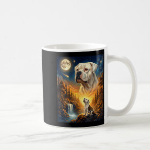 Howling to the moon meme animal dog american coffee mug