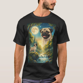 Howling To The Moon Meme Animal Dog T-Shirt