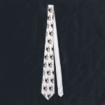 Howling Tricolored Basset Hound Tie<br><div class="desc">Original fine art design of a howling tricolored Basset hound by designer Carolyn McFann on a quality necktie for dog lovers.</div>