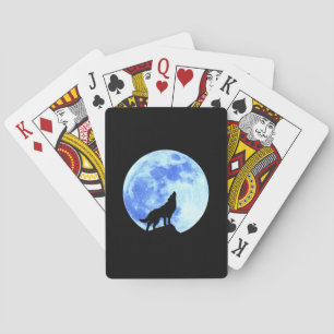 Howling Wolf A Playing Cards, Standard Index faces Cards