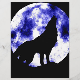 Howling Wolf at Moon