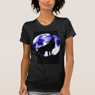 Howling Wolf at Moon T-Shirt