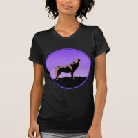 Howling Wolf at Sunset - Original Wildlife Art