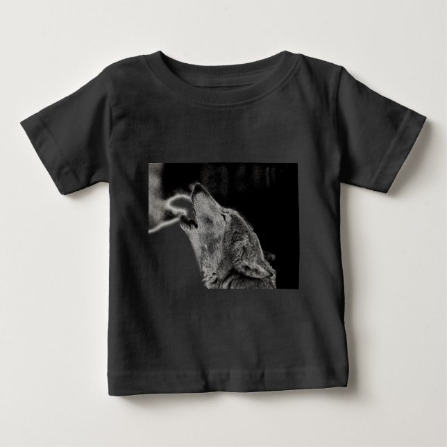Howling Wolf Baby T-Shirt (Front)