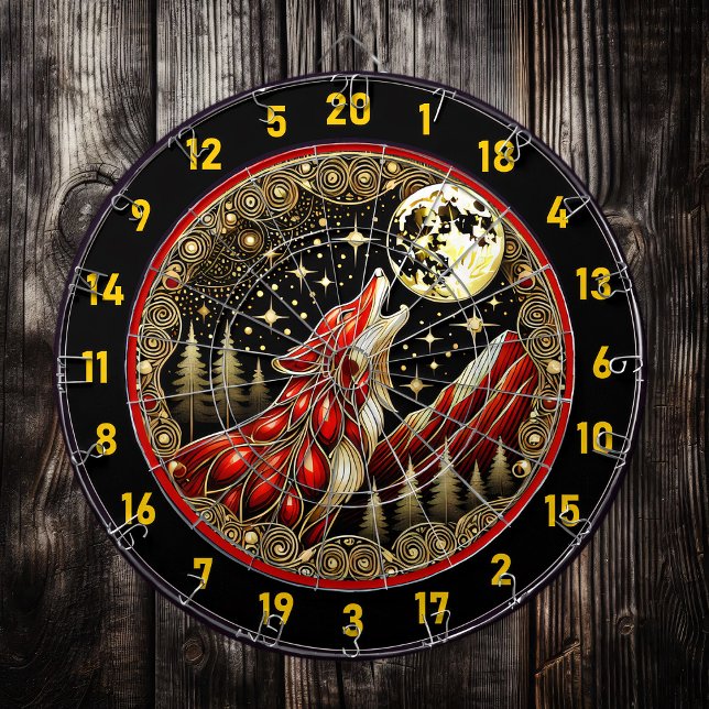 Howling Wolf Calls To The Wild Dartboard (Creator Uploaded)