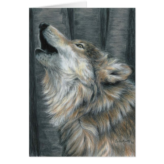 Howling Wolf Card (Front)