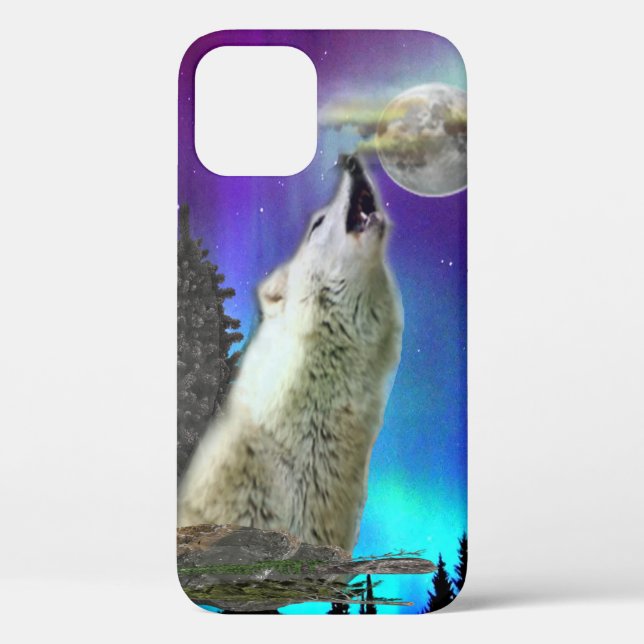 Howling wolf Case-Mate iPhone case (Back)