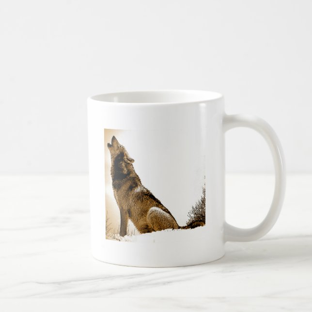 Howling Wolf Coffee Mug (Right)