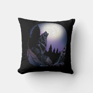 Howling Wolf Cushion