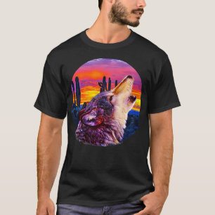 Howling Wolf Desert Sunset T-Shirt