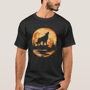 Howling Wolf For Men Women Kids Funny Animal, Wolf T-Shirt