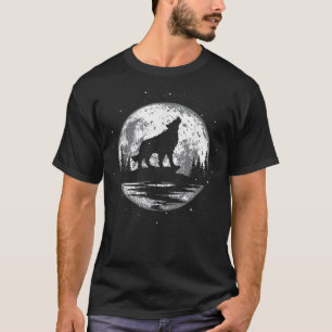 Howling Wolf For Men Women Kids Funny Animal, Wolf T-Shirt