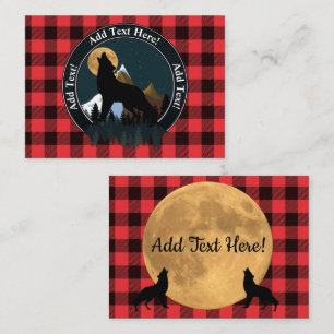 Howling Wolf Full Moon Card