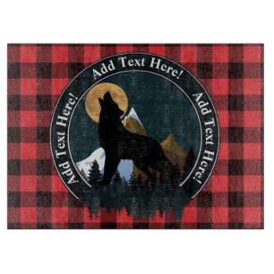 Howling Wolf Full Moon Cutting Board