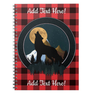 Howling Wolf Full Moon Notebook