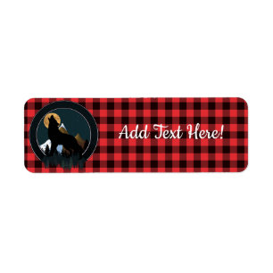 Howling Wolf Full Moon Return Address Label