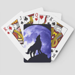 Howling Wolf & Fullmoon Playing Cards