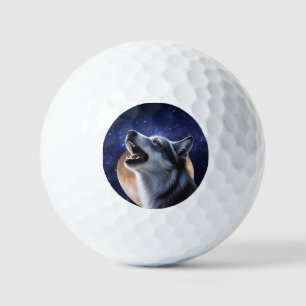 Howling Wolf  Golf Balls