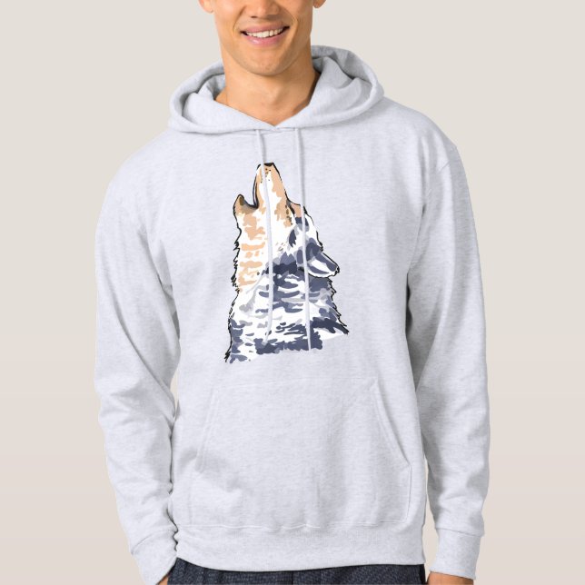 Howling Wolf Hoodie (Front)