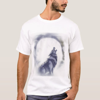 Howling Wolf in the Moonlight T-Shirt