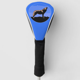 Howling Wolf in Winter  - Original Wildlife Art Golf Head Cover