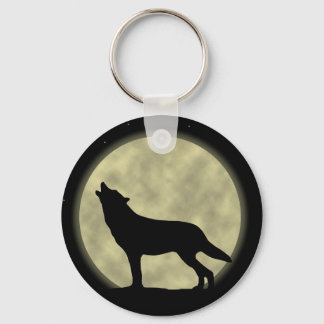 Howling Wolf Key Ring