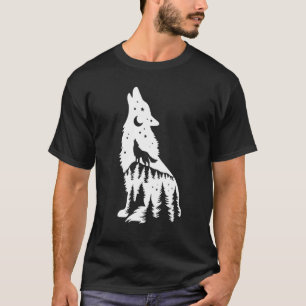 Howling Wolf Lone Wolf Wolf Spirit Animal T-Shirt