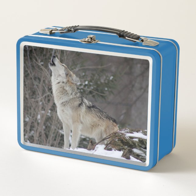 Howling Wolf Metal Lunch Box (Front)