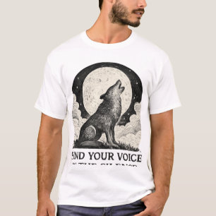 Howling Wolf Moon – Find Your Voice Art T-Shirt