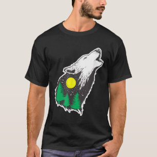 Howling Wolf Moon Forest Environmental Protection T-Shirt