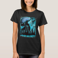 Howling Wolf Moon Pine Forest Cool