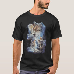 Howling Wolf Mountain Moon Unisex T-Shirt
