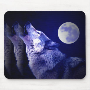 Howling Wolf Mouse Pad