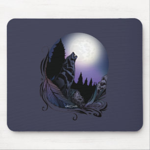 Howling Wolf Mouse Pad